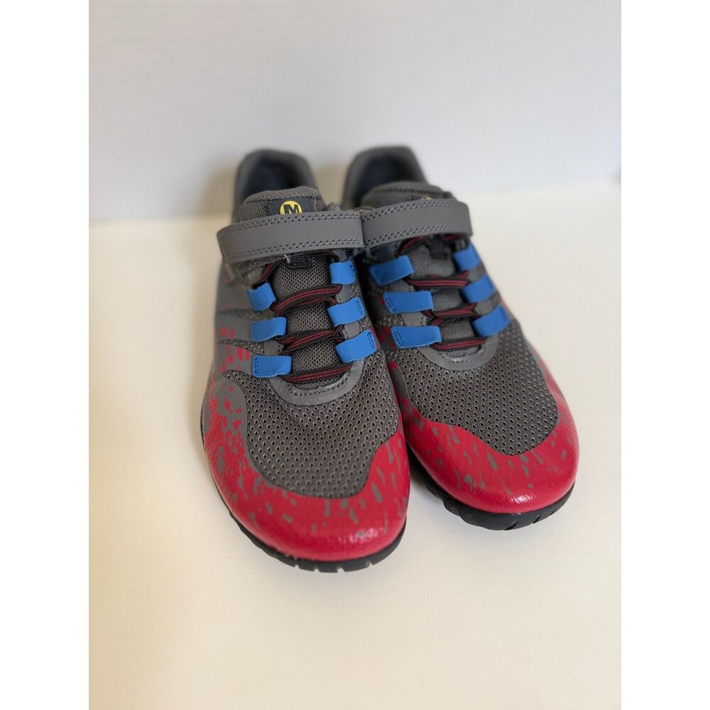 Merrell Trail Glove 5 A/C Barefoot Style Trail Shoe Youth 7 Women's 8.5 Gray Red